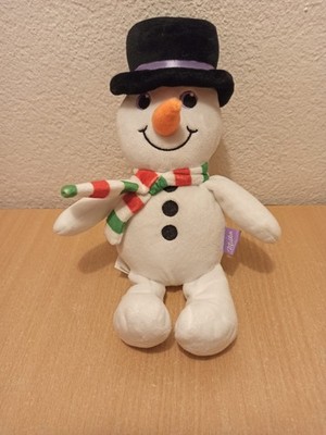 Milka Plüsch Schneemann mit Schal Und Zylinder Stofftier Kuscheltier Schokolade