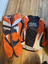 Answer Racing Motocross Orange Jersey Set Mens Large Size 34 Pants