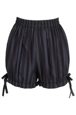 Black  Gray Striped Bloomers Pantaloons Cosplay Pirate Goth Victorian Vampire