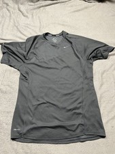 Nike Miler Mens Small Dri-FIT Running T-Shirt Gray Training Workout Gym Stretch