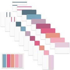ELII 500 PCS Sticky Index Tabs 2 Inch Colorful for 500, Sunset