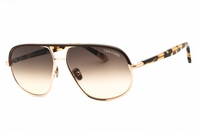 Tom Ford Gold Frame with Rose Brown Lenses Aviator Sunglasses Tom Ford Women main image 2