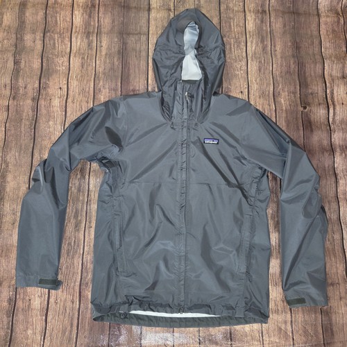 Patagonia Torrentshell 3L Rain Jacket Mens S Gray H2No Hooded Full Zip Packable