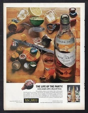 1963 BACARDI Ad "The life of the party! (some people call it a Bacardi Party)"