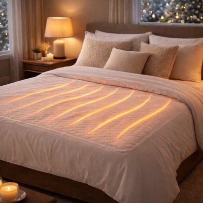 Mia&Coco Electric Heated UnderBlanket Single, 150x80cm with 12hour Timers