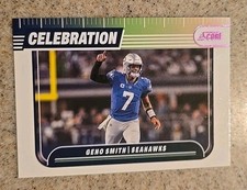 NFL Geno Smith QB Seattle Seahawks Raiders 2024 Score Celebration Pink #C-GSH