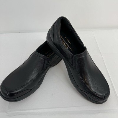 DUNHAM MEN'S 8003BK BATTERY PARK BLACK LEATHER WATERPROOF LOAFER SHOES SZ 13B