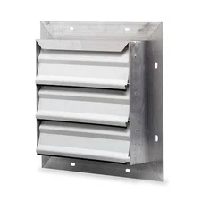 Dayton 53Dr14 36 In 42"H-W 5.75"L Aluminum Wall Shutter, 39-1/2 In X 39-1/2 In,