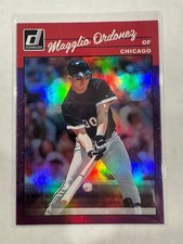 2023 Panini Donruss Baseball Magglio Ordonez Retro 1990 Variation  Holo Purple