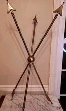 Vintage Maison Jensen Style Hollywood Regency Brass Arrows Table Base/ Sculpture