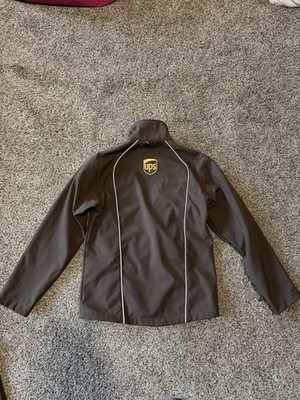 Vtg UPS Jacket Medium United Parcel Service Uniform Fleece Lined Wear Guard