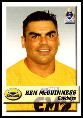 KEN MCGUINNESS 2002 Select NRL Rugby League Card NORTH QLD COWBOYS #92 PSA