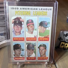 1970 Topps - League Leaders Denny McLain, Mike Cuellar, Mel Stottlemyre #70