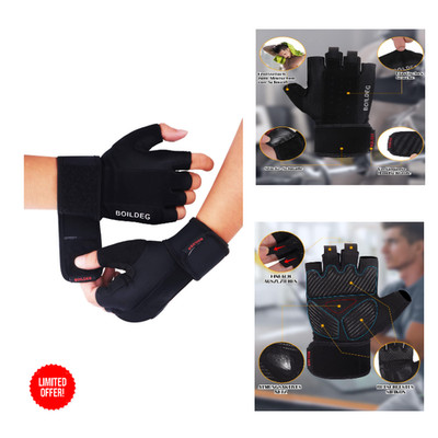 Trainings Handschuhe für Krafttraining CrossFit Wristband Schutz