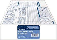Garage Repair Order Forms, 8.5 X 11 Inch, 3 P...