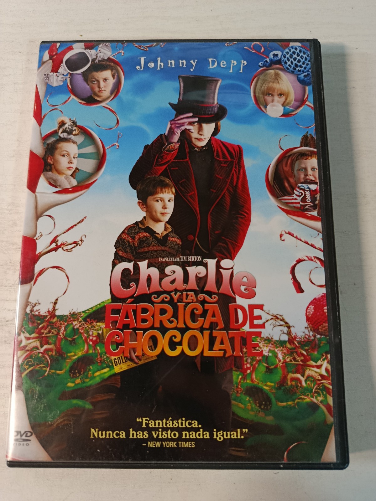 Charlie And The Chocolate Factory Johnny Depp - DVD Español Inglés Region 2