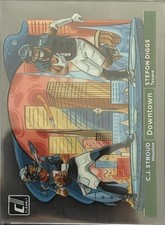2024 Clearly Donruss Downtown Duos#5 Stefon Diggs / C.J. Stroud