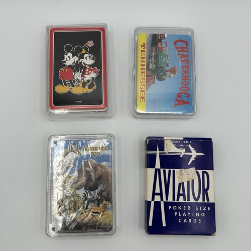 Lot 22 Full Decks Vintage Playing Cards Hoyle Disney Casino Maverick Marvel Etc - Picture 15 of 16