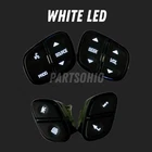 White LED Steering Wheel Control Buttons Set of 4 NEW