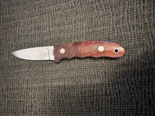 Jimmy Lile Knife and Sheath. NO DOT. Rosewood? Handle 7.5” Knife