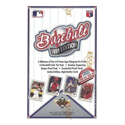 1991 Upper Deck Baseball Edition Find the Nolan Hobby Box