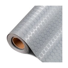 TUFFIOM 7.5x17 FT Garage Floor Mat, Coin Plate Sheet PVC Roll for Under Car P...