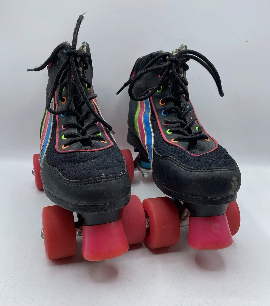 Patins à Roulettes Quad SFR Rio Rétro, Taille UK 7, Fille/femme, Occasion