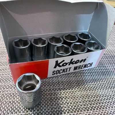 Koken 4400M Steckschlüsselsatz 10 Stück Handwerkzeugsatz 16 Antrieb Made in J...