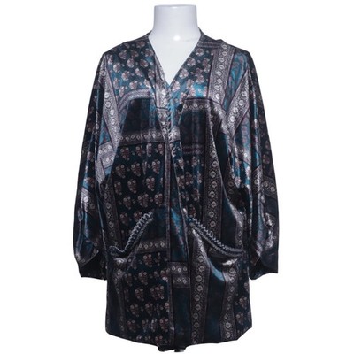 NKN Nekane, Strickjacke, Damen, Größe: M/L, Blau/Mehrfarbig #njL