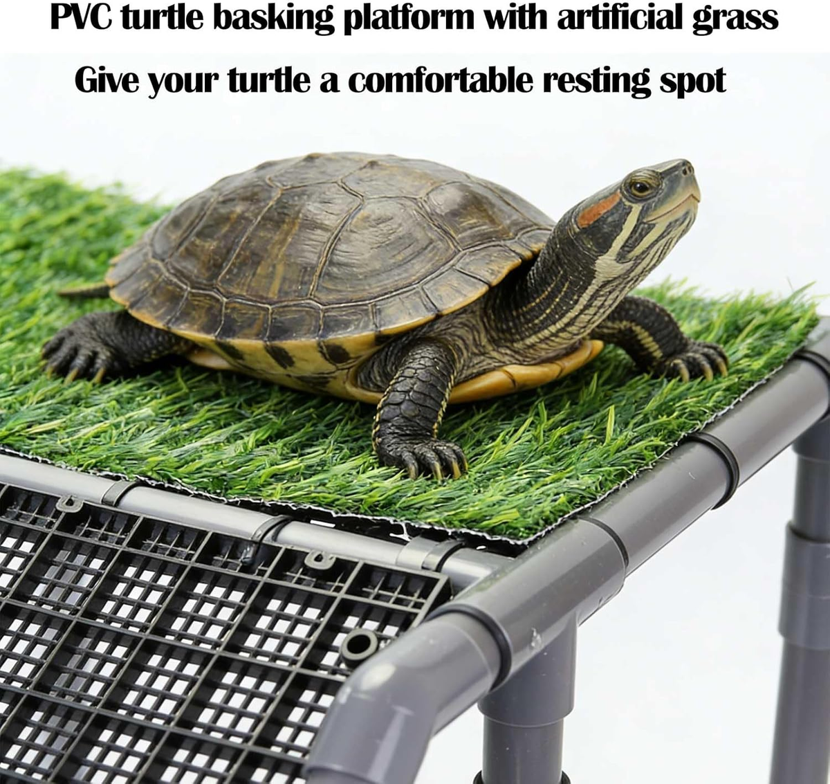 Reptielen schuilplaats grot schildpad koesteren platform vissen garnalen schuilplaatsen aquarium reptielen terrarium verbergen decoratie voor hagedissen schildpadden vissen (groot