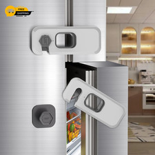 2 Pack Fridge Locks Child Safety Refrigerator Freezer Door Latch Baby Proof