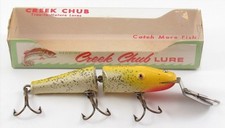 Vintage Creek Chub Yellow Flash Special Order Jointed Pikie Lure In Box 2637 DDW