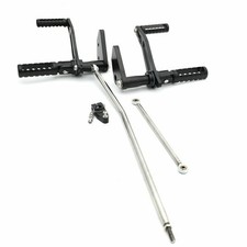 8.7" Vorverlegte Fußrastenanlage für Harley Dyna Super Glide Low Rider 2000-17