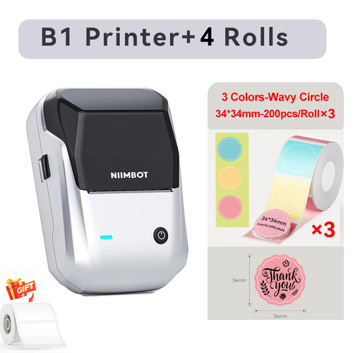 B1 Bluetooth Thermal Label Printer – Wireless Inkless Sticker & Tag Maker - Picture 14 of 39