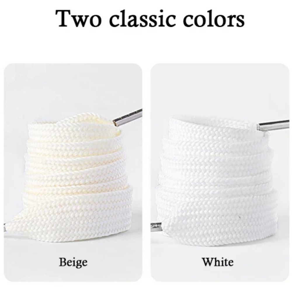 Lacci per scarpe grassi piatti extra larghi 2 cm 3/4" 130 cm colore stivali lacci scarpe sneakers foto 5