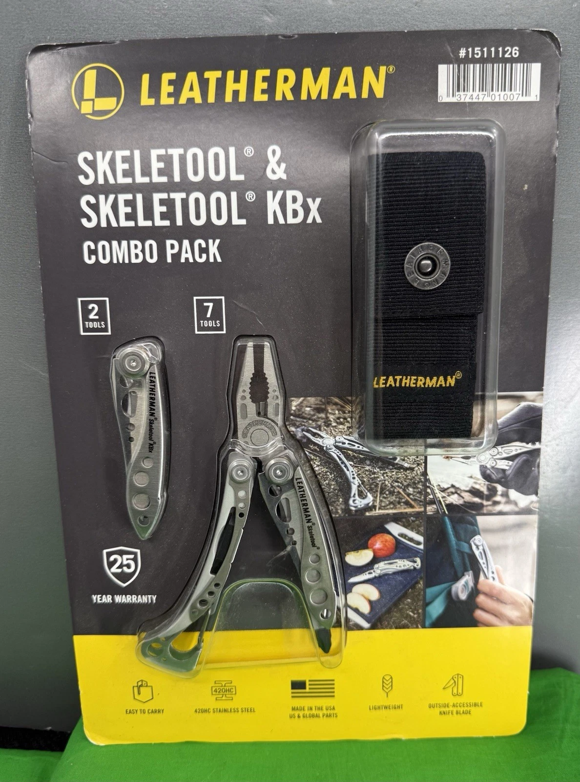 New, Factory-Sealed Leatherman Skeletool & Skeletool KBx Combo Pack-2 Tools +