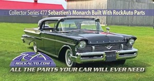 ROCKAUTO COLLECTOR CAR MAGNET #477 1957 MONARCH TURNPIKE CRUISER