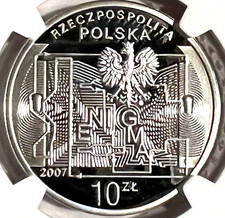 Poland Silver 10 Zlotych 2007 NGC PF 70 Ultra Cameo UNC Enigma Codes