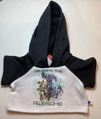Build A Bear Transformers Hoodie Pullover Pulli Jungen Kleidung Navy Weiß Outfit