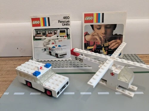 1973 Legoland Hospital: 460-1 Rescue Units - 100% of Piece w/Instructions