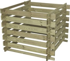 Holz-Komposter 100x70x100cm Gartenkomposter imprägniert