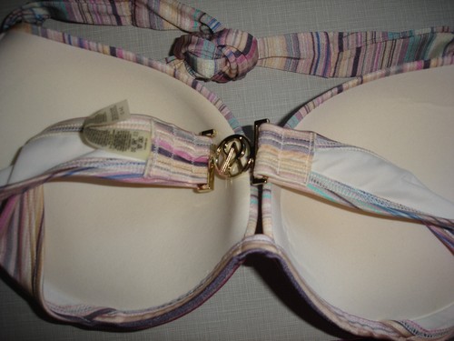 NWT Victoria's Secret VS Swim Bikini Top 34D Fabulous Push Up Stripes Padded $58 - Picture 4 of 5