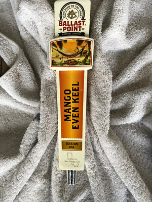 Ballast Point Brewing Mango Even Keel IPA Beer Tap Handle 11.5'' Tall 