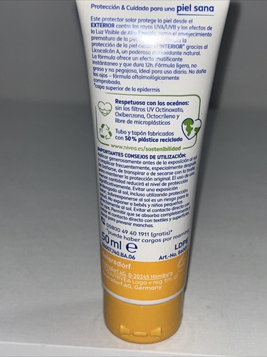 Nivea Sun Facial Sunscreen SPF 50 New 50ml - Picture 7 of 7