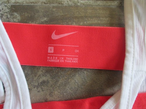 NWOT Nike Youth Small Tank Top Red Orange Yellow Logo Sleeveless Shirt Ribbed - Picture 3 of 6