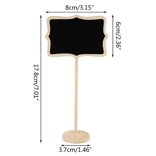 20 Pcs Chalkboard Signs Mini Blackboards with Easel Stand for Event Decorations - Picture 8 of 8