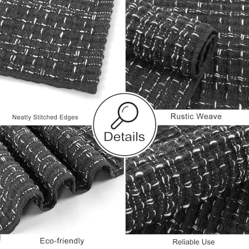 Laundry Room Mat Washable Rug 3'x5' Braided Rugs Farmhouse 3x5ft Dark