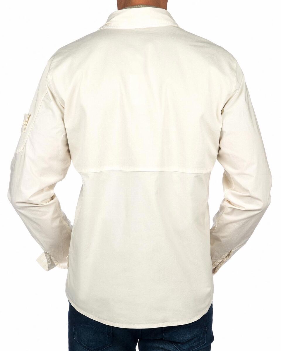 Stone Island Overshirt Jacket Ghost Piece - Off White/ Light Stone Island Overshirt Jacket Ghost Piece - Off White/ Light