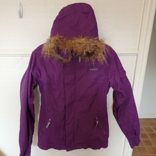 Sims Snowboarding Jacket Ski Purple Women's Medium M Hood Pockets Inside Outside