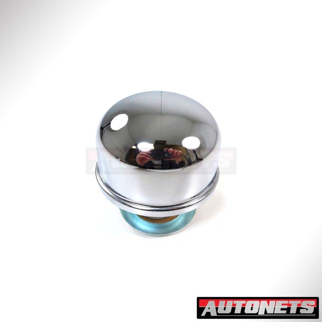 Chrome Steel TwistIn On Valve Cover Breather Oil Filler Cap Chevy Ford